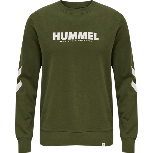 hmlLEGACY SWEATSHIRT, RIFLE GREEN, packshot