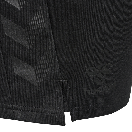 hmlOFFGRID COTTON SHORTS, JET BLACK/FORGED IRON, packshot