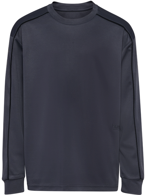 hmlJR T-SHIRT L/S, EBONY hmlJR T-SHIRT L/S, EBONY, packshot