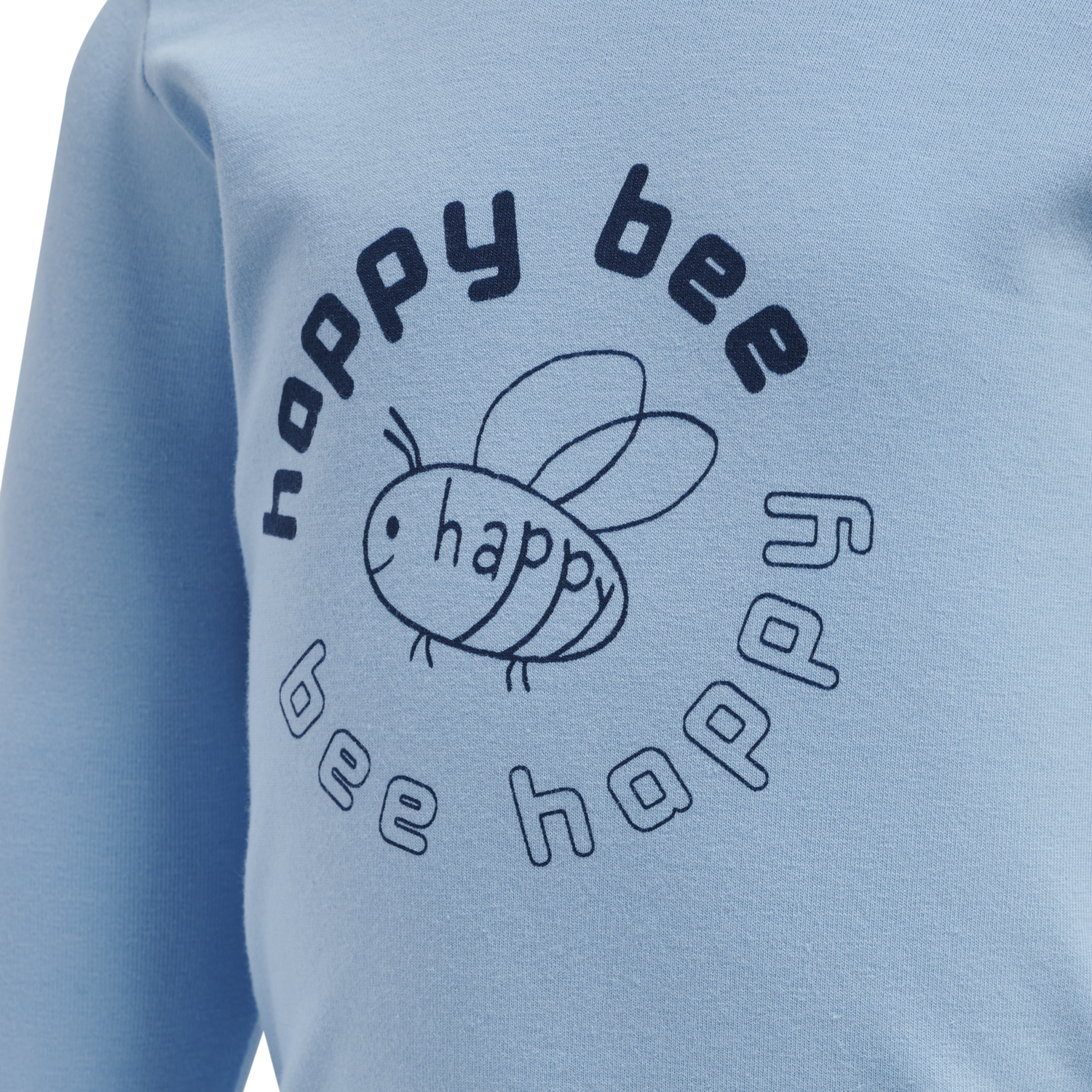 hmlROWEN T-SHIRT L/S, AIRY BLUE, packshot