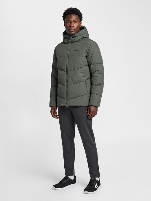 hmlPUFFER JACKET, CASTOR GRAY, model