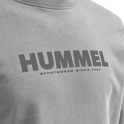 hmlLEGACY SWEATSHIRT PLUS, GREY MELANGE, packshot