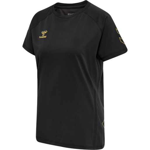 hmlCIMA XK T-SHIRT S/S WOMAN, BLACK, packshot
