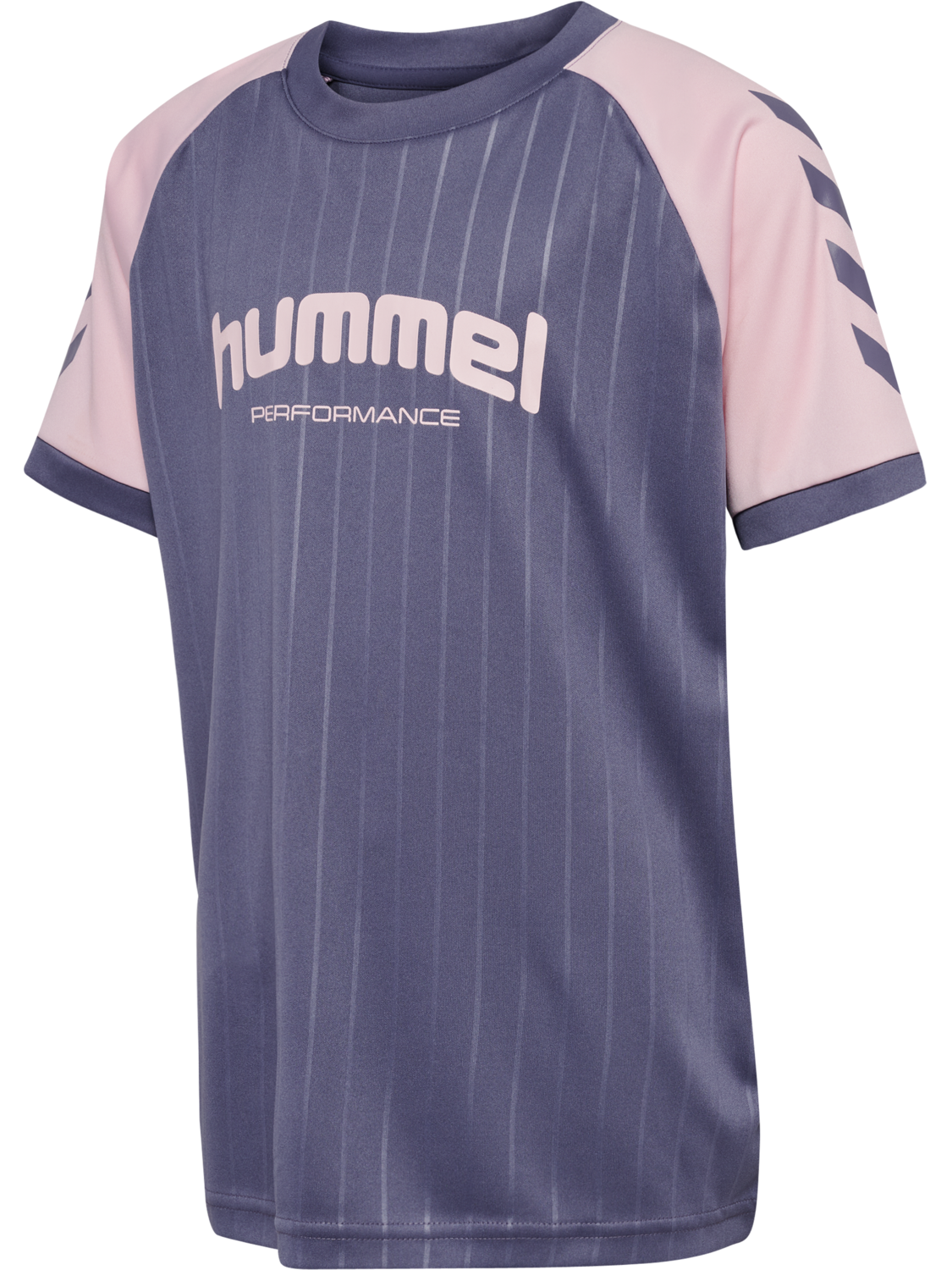 hmlJR GOAL STRIPE SET, HERON, packshot