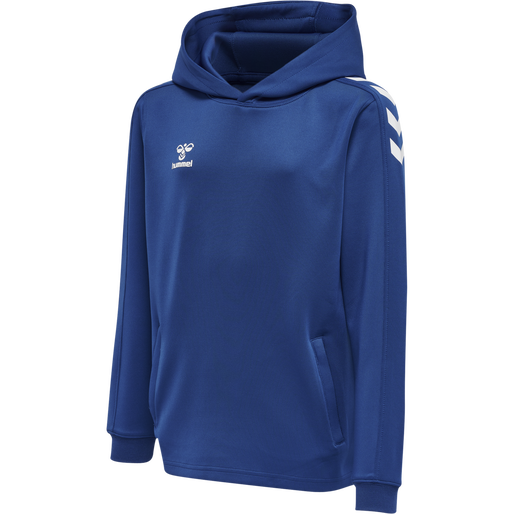 hmlCORE XK POLY KIDS SWEAT HOODIE, TRUE BLUE, packshot