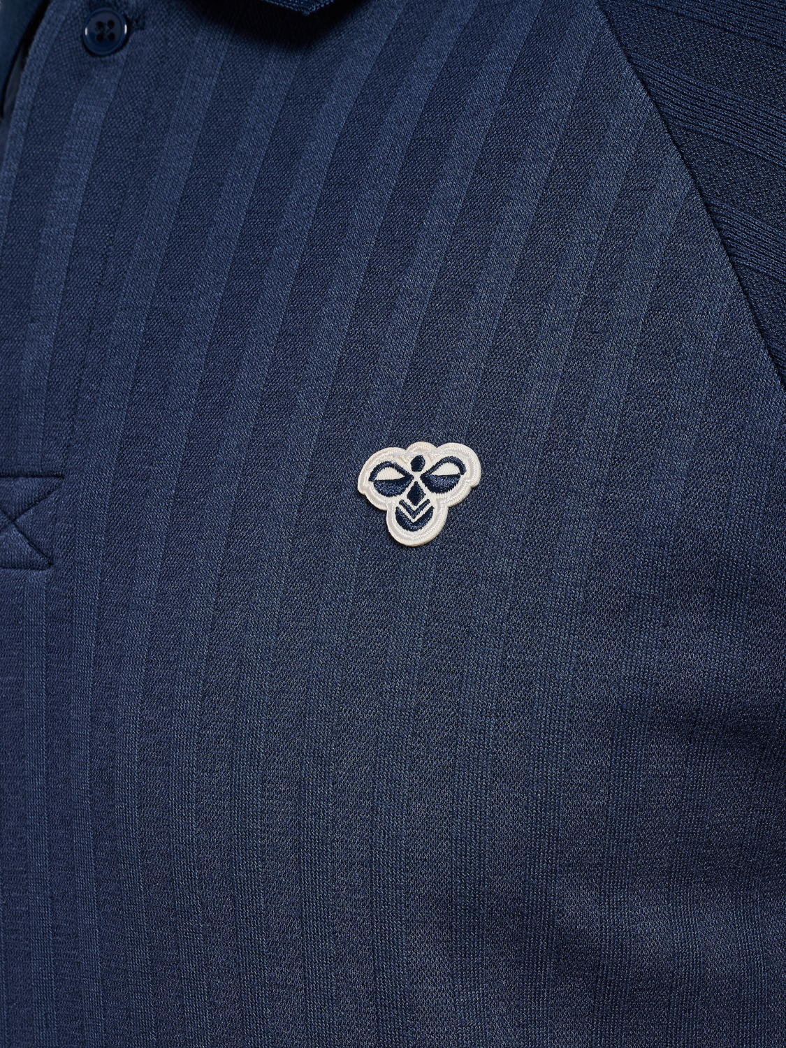hmlARCHIVE LOOSE POLO SHIRT S/S, BLACK IRIS, packshot