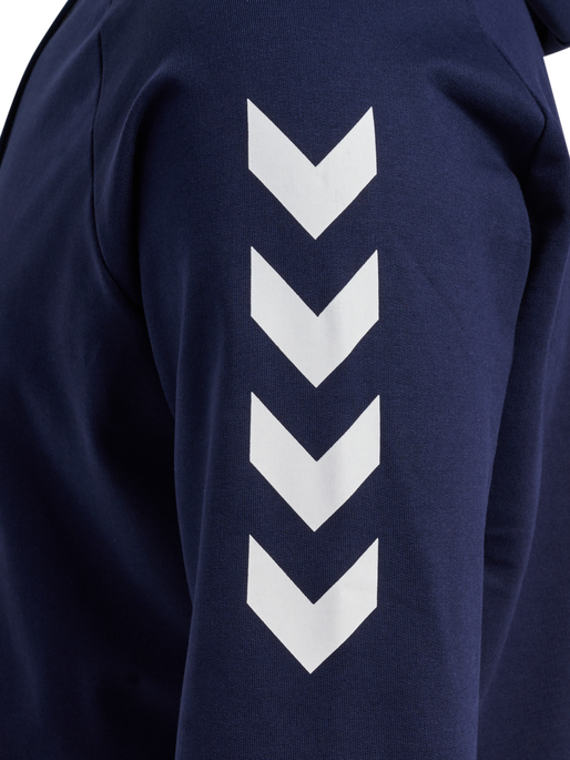 HUMMEL GO COTTON HOODIE, MARINE, packshot