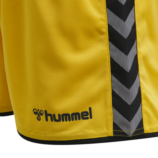 hmlAUTHENTIC POLY SHORTS WOMAN, SPORTS YELLOW/BLACK, packshot