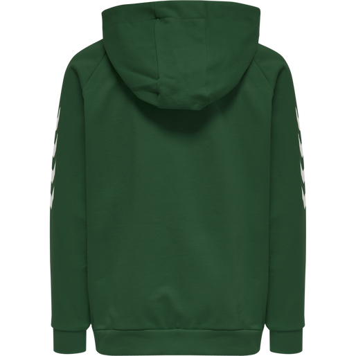 HMLGO KIDS COTTON ZIP HOODIE, EVERGREEN, packshot