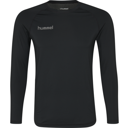 HML FIRST PERFORMANCE JERSEY L/S, BLACK, packshot