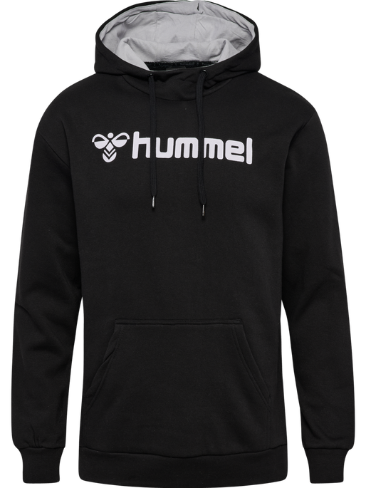 hmlMOVER COTTON HOODIE, BLACK, packshot