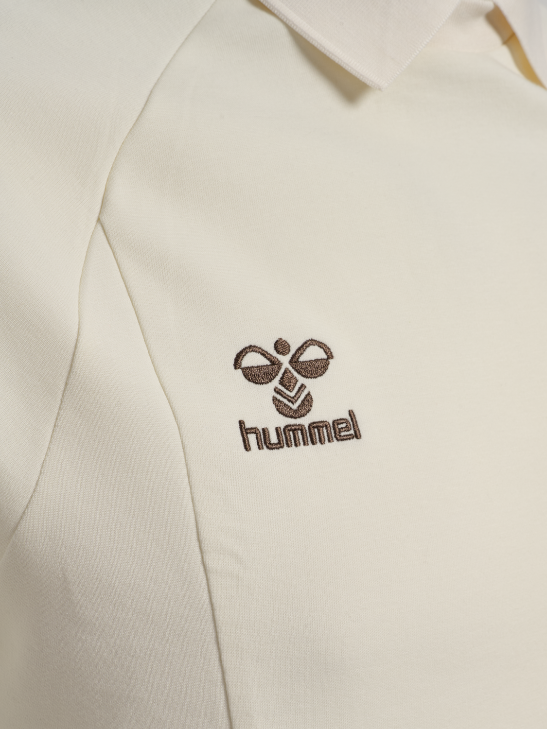 hmlROOT POLO L/S, CANNOLI CREAM, packshot