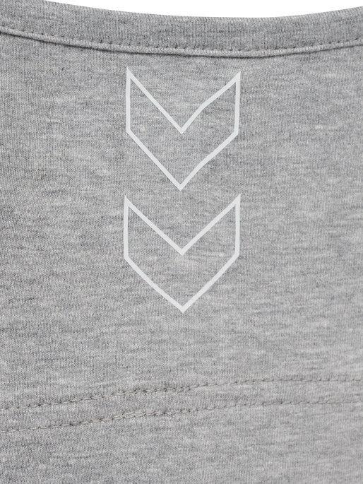 hmlELEMENTAL COTTON SPORTS TOP, GREY MELANGE hmlELEMENTAL COTTON SPORTS TOP, GREY MELANGE, packshot