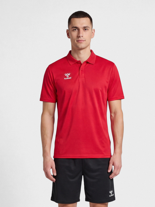 hmlESSENTIAL POLO, TRUE RED, model