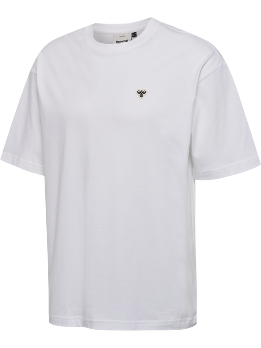 hmlLOOSE T-SHIRT BEE S/S, WHITE hmlLOOSE T-SHIRT BEE S/S, WHITE, packshot