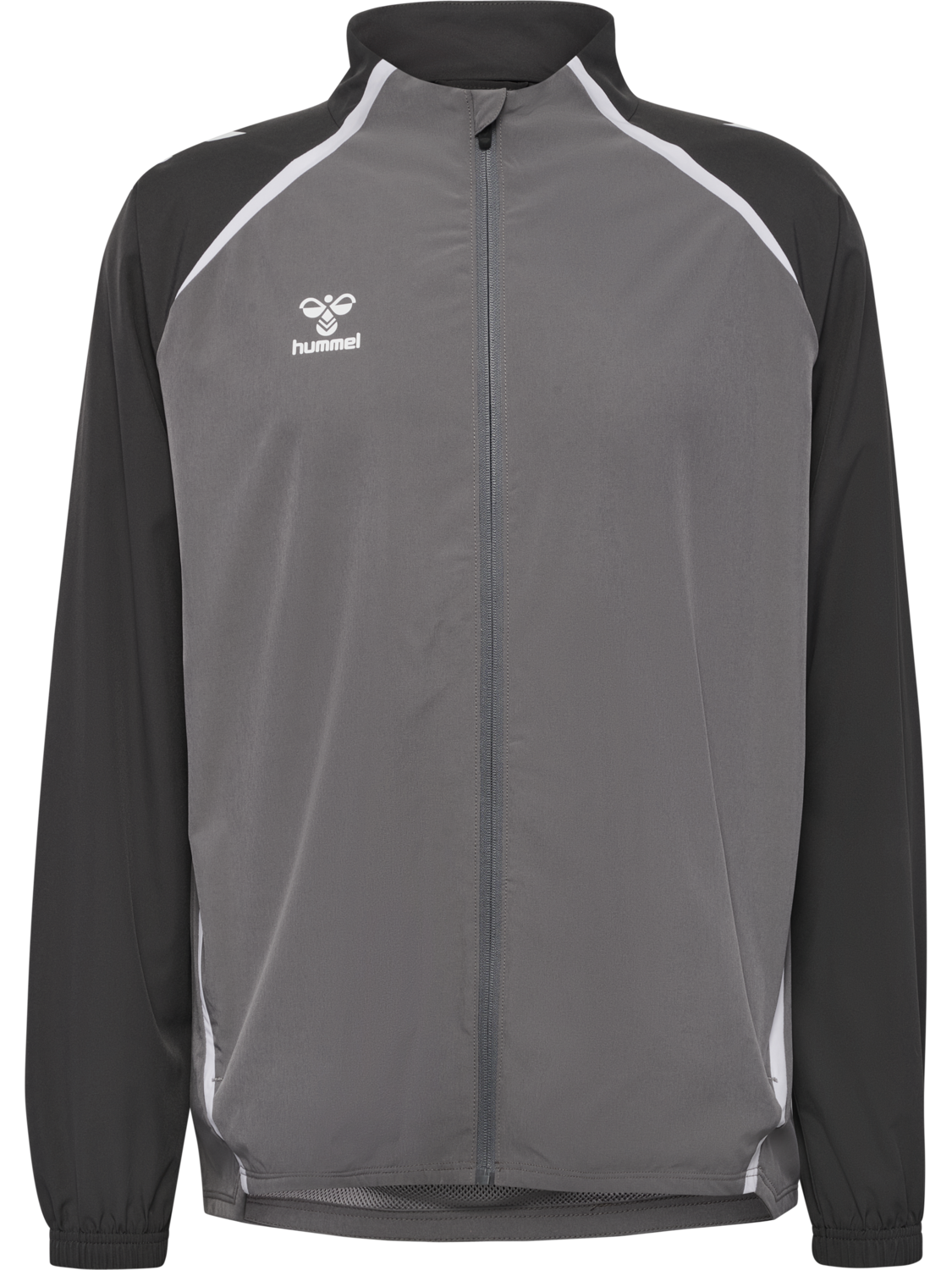 hmlLEAD 2.0 WOVEN JACKET, STEEL GRAY/ASPHALT, packshot