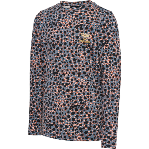 hmlMEJSE T-SHIRT L/S, BLUE MIRAGE, packshot