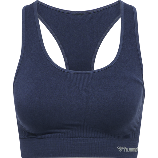 hmlTIF SEAMLESS SPORTS TOP, BLACK IRIS, packshot