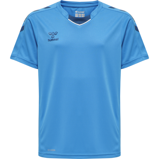 hmlCORE XK POLY JERSEY S/S KIDS, BLUE DANUBE hmlCORE XK POLY JERSEY S/S KIDS, BLUE DANUBE, packshot