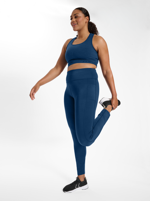 Hummel Hmlte Tola High Waist Tights - insignia blue   -  ALL IN Sport Onlineshop für Kleidung, Schuhe & Ausrüstung