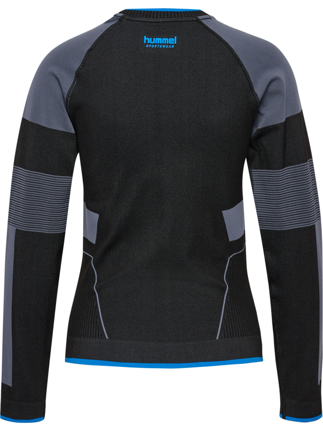 hmlSEAMLESS TEE LS, BLACK, packshot