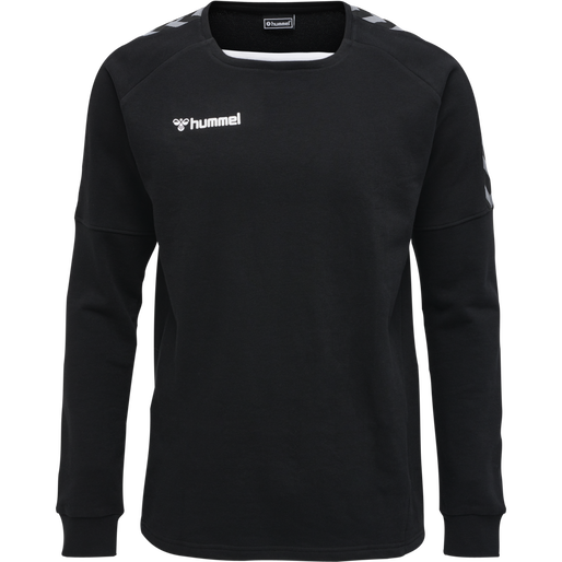 hmlAUTHENTIC TRAINING SWEAT, BLACK/WHITE, packshot