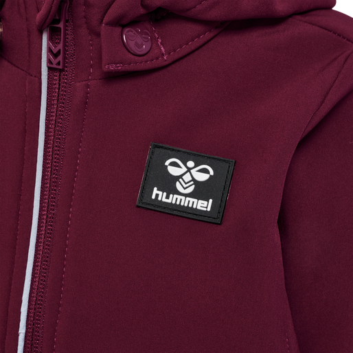 hmlMARS TEX MINI SOFTSHELL JACKET, WINDSOR WINE, packshot