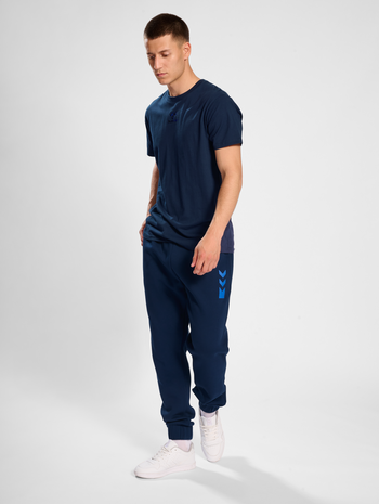 hmlACTIVE BEE CO TEE S/S, DRESS BLUES, model