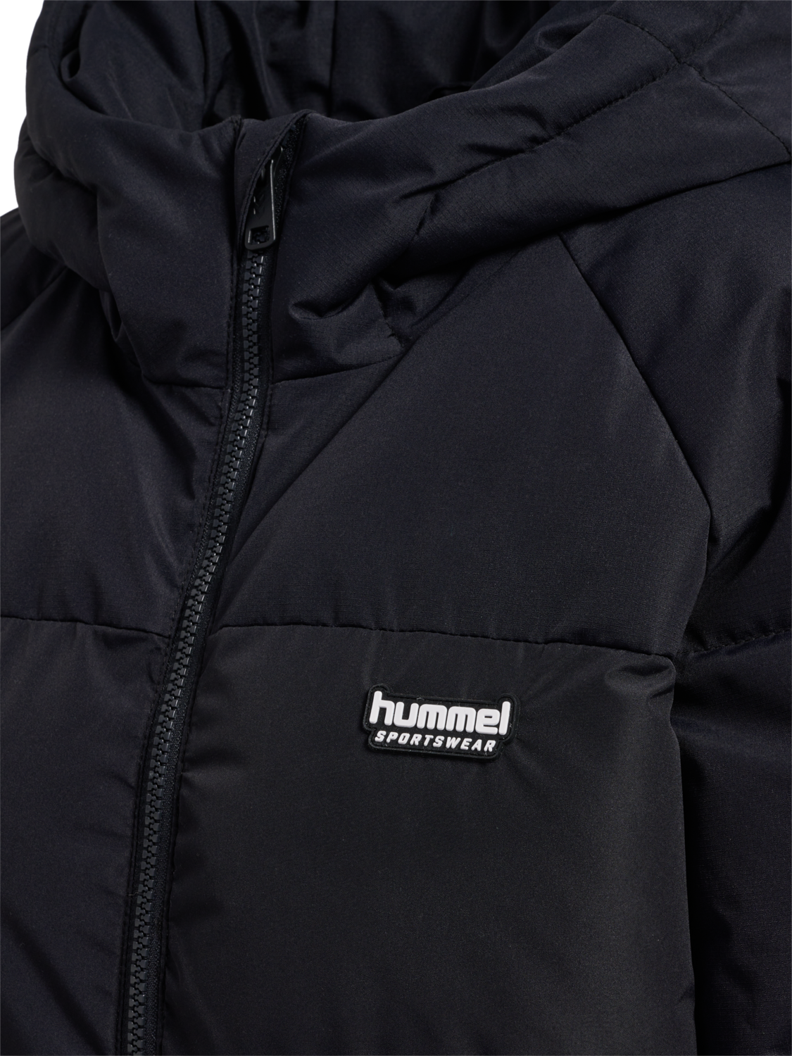 hmlPUFF JACKET LONG SPORTSWEAR, BLACK, packshot