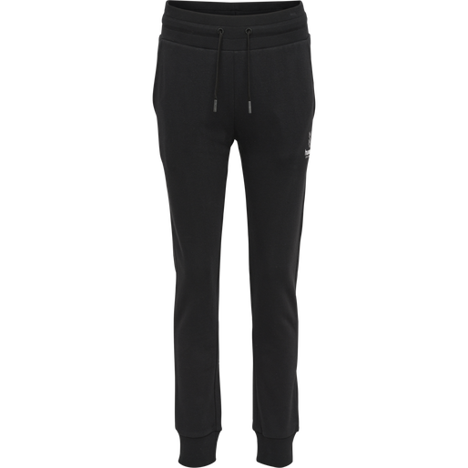 hmlOLIVIA REGULAR PANTS, BLACK, packshot