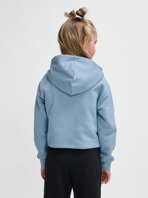 hmlZIPPI ZIP HOODIE, ASHLEY BLUE, model