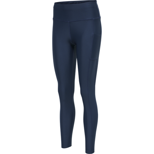 hmlTE TOLA HIGH WAIST TIGHTS, INSIGNIA BLUE, packshot