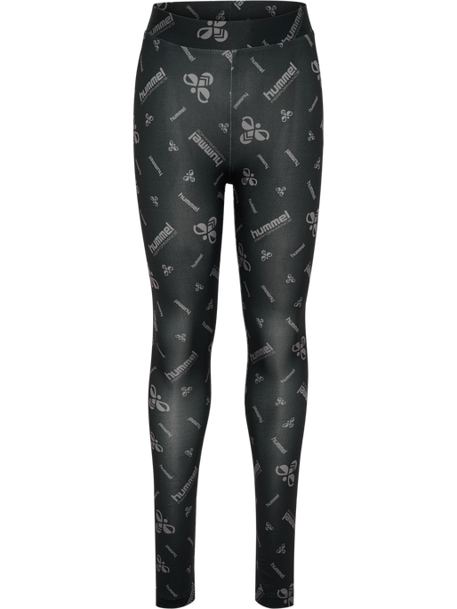 hmlJR GYM TIGHTS, BLACK/EBONY, packshot