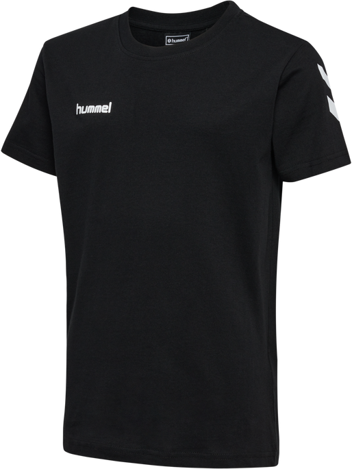 HUMMEL GO KIDS COTTON T-SHIRT S/S, BLACK, packshot