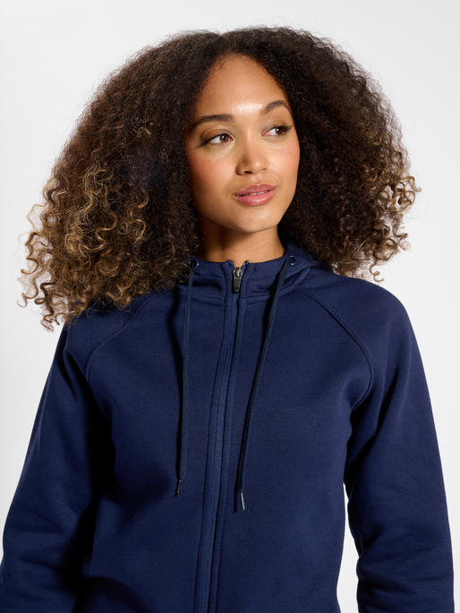 hummel RED HEAVY ZIP HOODIE WOMAN MARINE hummelsport