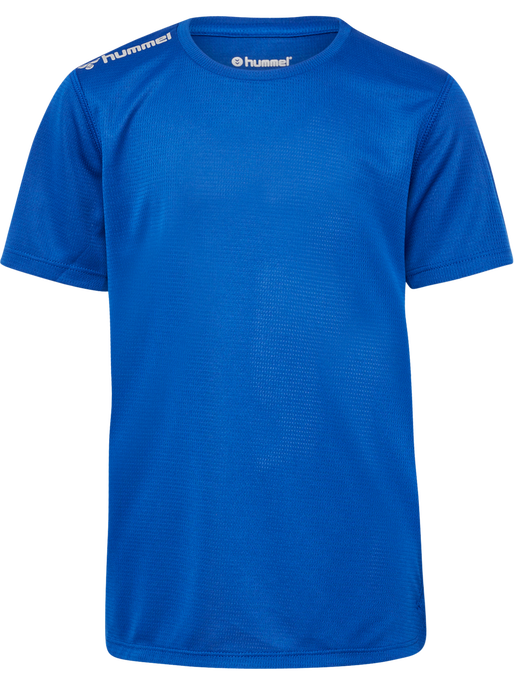 hmlRUN JERSEY S/S KIDS, TRUE BLUE, packshot