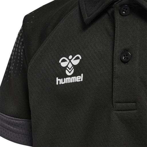 hmlLEAD FUNCTIONAL KIDS POLO, BLACK, packshot