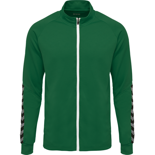 hmlAUTHENTIC KIDS POLY ZIP JACKET, EVERGREEN, packshot