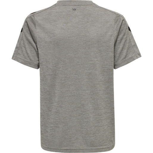 hmlCORE XK POLY JERSEY S/S KIDS, GREY MELANGE, packshot