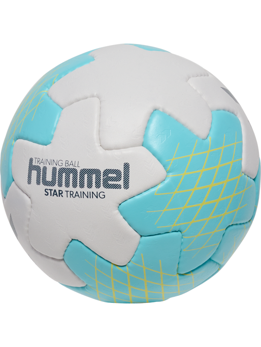 hmlSTAR TRAINING HB, OFF WHITE/LIGHT BLUE/YELLOW, packshot