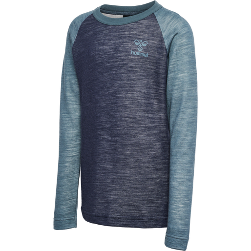 hmlWINGO T-SHIRT L/S, BLACK IRIS hmlWINGO T-SHIRT L/S, BLACK IRIS, packshot