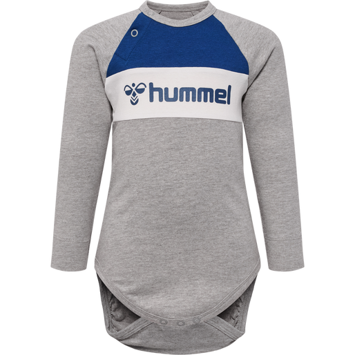 hmlMURPHY BODY L/S, GREY MELANGE, packshot