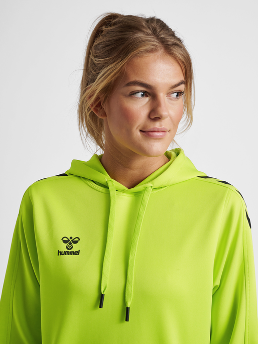 hummel CORE XK POLY SWEAT HOODIE WOMAN LIME POPSICLE