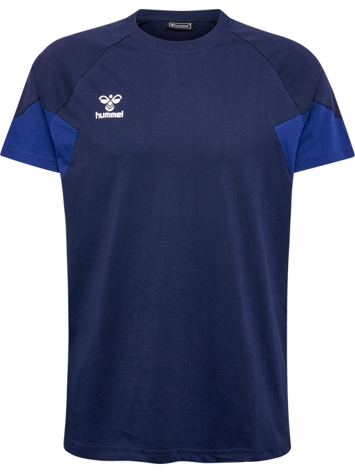 hmlTRAVEL T-SHIRT S/S, MARINE, packshot