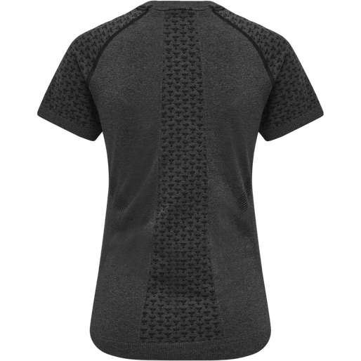 hmlCI SEAMLESS T-SHIRT, BLACK MELANGE, packshot