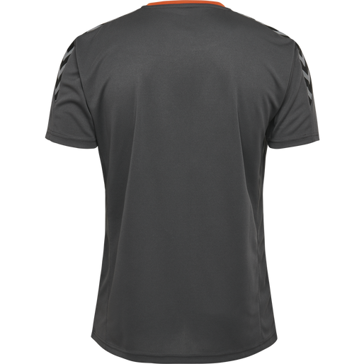 hmlAUTHENTIC KIDS POLY JERSEY S/S, ASPHALT, packshot