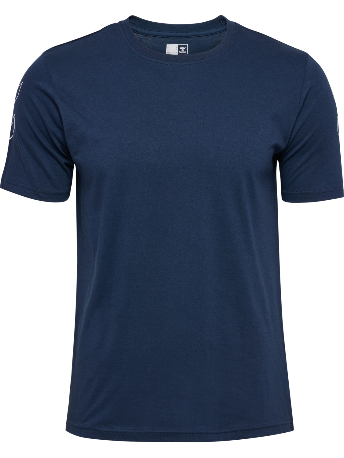 hmlELEMENTAL CHEVRON COTTON TEE, DRESS BLUES, packshot