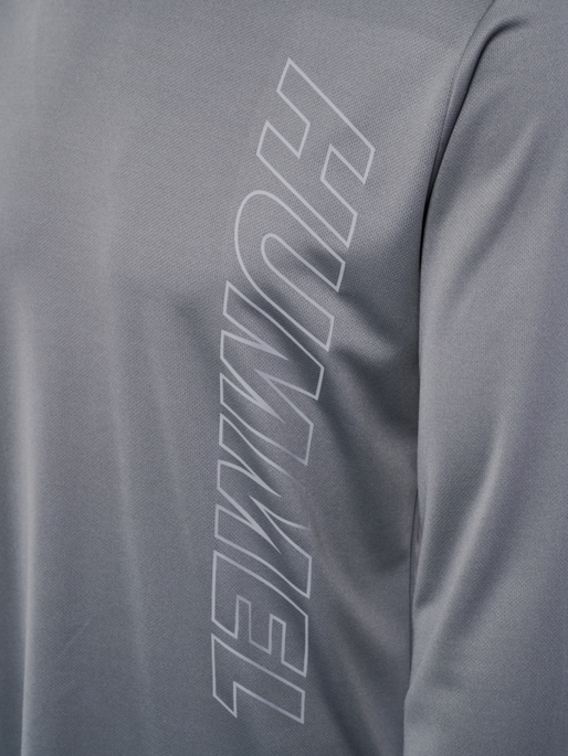 hmlTE TOPAZ T-SHIRT L/S, CHATEAU GRAY, packshot