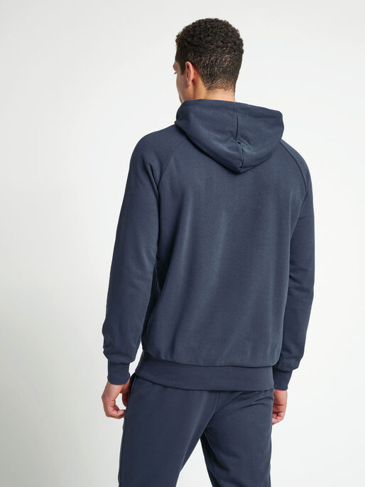 hmlISAM HOODIE, BLUE NIGHTS, model