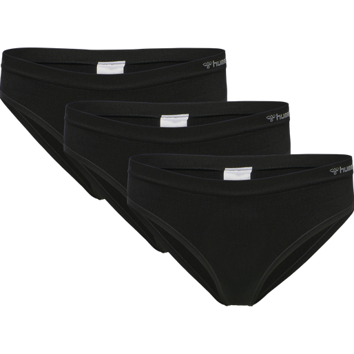 hmlJUNO 3 PACK SEAMLESS HIPSTER, BLACK hmlJUNO 3 PACK SEAMLESS HIPSTER, BLACK, packshot